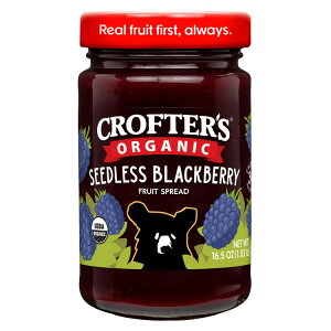 yAJEH}[gizNt^[Y I[KjbN V[hX ubNx[ v~At[cXvbh 468g Crofterfs Organic Seedless Blackberry Premium Fruit Spread, 16.5 oz y񂹏