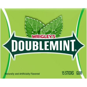 yAJEH}[gizO[ _u~g K 15 Wrigley's Doublemint Mint Gum Chewing Gum - 15 Pieces Pack y񂹏iz