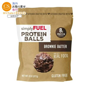 �V���v���[ �t���[�G�� �v���e�C���{�[�� �u���E�j�[�o�b�^�[ 227g simplyFUEL Protein Balls Brownie Batter 8oz �y�����񂹏��i�z