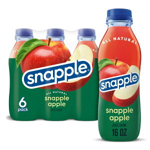 yAJEH}[gizXibv AbvW[XhN 473ml 6{ Snapple Apple Juice Drink, 16 fl oz, 6 Count Bottles y񂹏iz