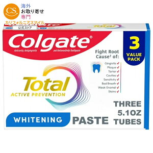 �y�N���X�g&�R���Q�[�g���킹�����N�[�|����10��-31���z�R���Q�[�g �g�[�^�� �A�N�e�B�u�v���x���V���� ���݂����� �~���g 145g 3�{�Z�b�g Colgate Total Active Prevention Whitening Toothpaste, Mint, 3 Pack, 5.