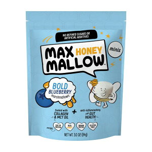 �}�b�N�X�}���E �{�[���h�u���[�x���[ �~�j�n�j�[�}�V���}�� 84g Max Mallow Bold Blueberry Mini HONEY Marshmallows �y�����񂹏��i�z