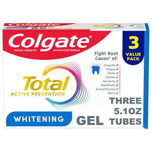 yAJEH}[gizRQ[g g[^ ANeBu vxV zCgjO WF  ~g 3pbN 5.1IX Colgate Total Active Prevention Gel Toothpaste, Mint, 3 Pack, 5.1 oz