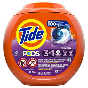 yAJEH}[giz^Ch |bY t̐܃JvZ XvOhE̍ 42 Tide PODS Liquid Laundry Detergent Packs, Spring Meadow Scent, 42 Count y񂹏izy킹Ĕ