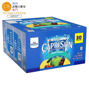 �J�v���T�� �p�V�t�B�b�N�N�[���[ �~�b�N�X�t���[�c �t���[�o�[�W���[�X�h�����N 177ml 30�{ Capri Sun Pacific Cooler Mixed Fruit Flavored Juice Drink Blend, 30 ct Box, 6 fl oz Pouches �y�����񂹏��i�z