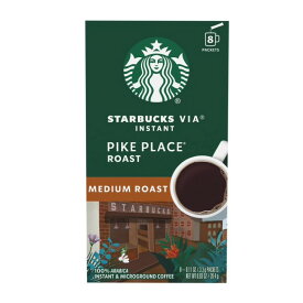 スターバックス ヴィア パイクプレイスロースト インスタントコーヒー 8本入 Starbucks VIA Instant Pike Place Roast, Instant Coffee, Medium Roast Coffee, 8 Packets 【お取り寄せ商品】