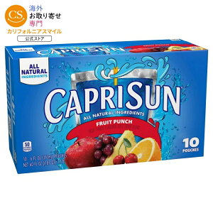 �J�v���T�� �t���[�c�p���` �t���[�o�[�W���[�X�h�����N 177ml 10�{ Capri Sun Fruit Punch Flavored with other natural flavor Juice Drink Blend, 10 ct Box, �y�����񂹏��i�z