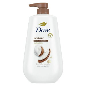 yAJEH}[giz_ XgAO WFg {fBEHbV RRibcRRAo^[ 905ml Dove Restoring Gentle Body Wash Coconut & Cocoa Butter, 30.6 oz with Pump y񂹏izy