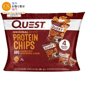 �N�G�X�g �I���W�i���X�^�C�� �v���e�C���`�b�v�X BBQ���� 31g 4�ܓ� Quest Original Style Protein Chips, BBQ Flavor, Gluten Free, 1.1 oz, 4 Count �y�����񂹏��i�z
