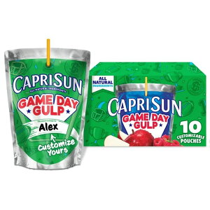 [�����]�J�v���T�� �Q�[���f�[ �K���v �W���[�X�h�����N�u�����h 177mL 10�p�E�` Capri Sun Game Day Gulp Juice Drink Blend Juice Boxes, 10 Pouches, 6 oz �y�����񂹏��i�z