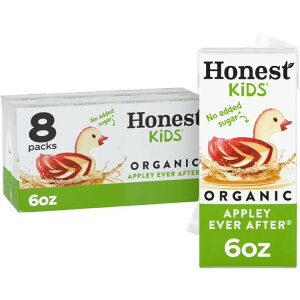 �I�l�X�g�L�b�Y �I�[�K�j�b�N �A�b�v���[ �G�o�[ �A�t�^�[ �W���[�X ��177mL 8�{�Z�b�g Honest Kids Organic Appley Ever After Fruit Juice, 6 fl oz, 8 Juice Boxes �y�����񂹏��i�z