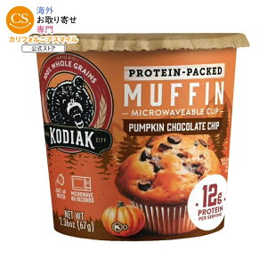 �R�f�B�A�b�N �~�j�b�c�}�t�B�� �p���v�L���`���R�`�b�v 67g Kodiak Minute Muffin, Pumpkin Chocolate Chip, 2.36 Oz �y�����񂹏��i�z