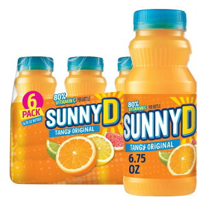 yAJEH}[gizTj[D ^W[ IWi IWW[X hN 200ml 6{ SUNNYD Tangy Original Orange Juice Drink, 6 Count, 6.75 fl oz Bottles y񂹏izy킹Ĕ