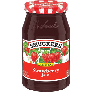 yAJEH}[gizX}bJ[Y V[hXXgx[W 510g Smucker's Seedless Strawberry Jam, 18 ozs y񂹏iz