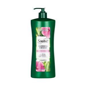 【アメリカウォルマート品】スアーブ バンブー&ハイビスカス ボリュームアップシャンプー 828ml Suave Bamboo & Hibiscus Volumizing Shampoo, for Fine & Flat Hair, 28 oz Pump 【お取り寄せ商品】