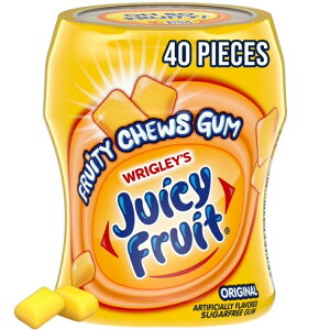 yAJEH}[gizW[V[t[c IWiouK 40 Juicy Fruit Original Bubble Gum - 40 Piece Bottle y񂹏iz