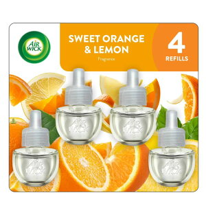 yAJEH}[gizGA[EBbN vOC FIC tB XC[gIW̍ 4 Air Wick Plug-In Scented Oil Air Freshener Warmer Refills, Sweet Orange and Lemon, 4 Count 