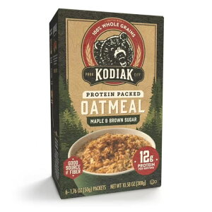 yAJEH}[gizRfBAbN veC胁[vuEVK[CX^gI[g~[pPbg 6ܓ Kodiak Protein Packed Maple Brown Sugar Instant Oatmeal Packets, 1.76 oz 6 Count 