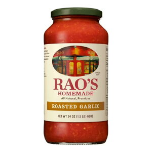 ���I�Y �z�[�����C�h ���[�X�g�K�[���b�N �p�X�^�\�[�X ��680g Rao's Homemade Roasted Garlic Pasta Sauce, Made with Slow Simmered Tomatoes & Fresh Garlic �y�����񂹏��i�z