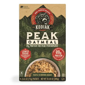 yAJEH}[gizRfBAbN s[N veC [vuEVK[CX^gI[g~[ 4ܓ Kodiak Peak Protein Packed Maple Brown Sugar Instant Oatmeal Packets, 2.65 oz 4 Count 