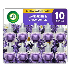 yAJEH}[gizGAEBbN vOC FIC tBix_[J~[̍j10Zbg Air Wick Plug-In Scented Oil Air Freshener Warmer Refills, Lavender and Chamomile, 10 Count