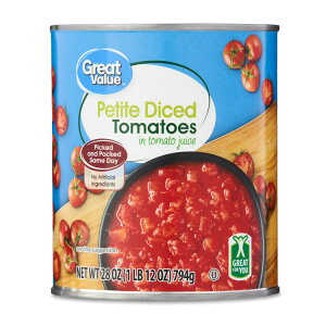 �O���[�g�o�����[ �v�`�_�C�X�g�}�g �g�}�g�W���[�X�� �� 794g Great Value Petite Diced Tomatoes in Tomato Juice, 28 oz Can �y�����񂹏��i�z