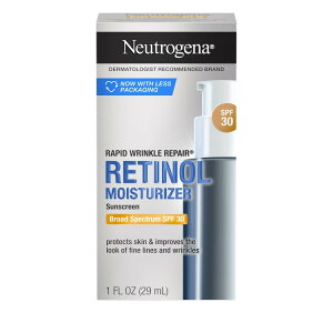 yAJEH}[gizj[gW[i sbh yA `m[ tFCXCX`CU[ SPF30 NN[ 28g Neutrogena Rapid Repair Retinol Face Moisturizer with SPF 30, Wrinkle Cream, 1
