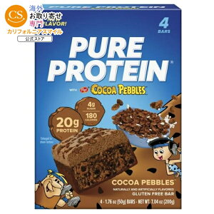 �s���A�v���e�C�� �R�R�A�y�u���Y 50g 4�{�� Pure Protein Bars, Cocoa Pebbles, 1.76 oz, 4 Count �y�����񂹏��i�z