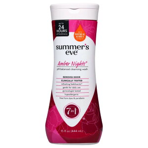 yAJEH}[gizT}[YCu tF~jEHbV Ao[iCc I[gVAGLXz 470ml Summer's Eve Amber Nights Feminine Wash with Oat & Shea Extracts, Removes Odor, 15 fl oz y