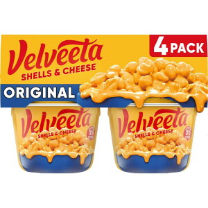 �x�����B�[�^ �V�F���Y���`�[�Y �}�J���j���`�[�Y �I���W�i���t���[�o�[ 68g 4�J�b�v Velveeta Shells and Cheese Mac and Cheese 2.39 oz 4 Cups �y�����񂹏��i�z