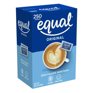 �C�R�[�� �J�����[�[���Ö��� � 250�� Equal Sugar Free Sweetener with No Calories Artificial Sugar Replacement Sweetener, 250ct �y�����񂹏��i�z