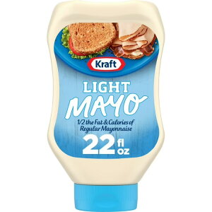 �N���t�g ���C�g�}�� ���b���E�J�����[50���J�b�g 651mL �X�N�C�[�Y�{�g�� Kraft Light Mayo with 1/2 the Fat & Calories of Regular Mayonnaise Squeeze Bottle, 22 fl oz �y�����񂹏��i�z