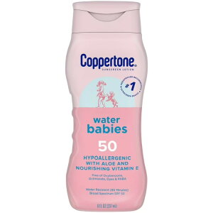 �R�p�g�[�� �E�H�[�^�[�x�C�r�[�Y �x�r�[�p���Ă��~�߃��[�V���� SPF50 237ml Coppertone WaterBabies SPF 50 Baby Sunscreen Lotion, Sunscreen SPF 50, 8 fl oz �y�����񂹏��i�z