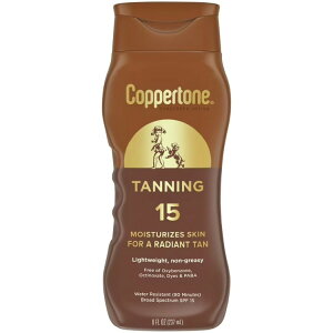 �R�p�g�[�� �^���j���O ���Ă��~�߃��[�V���� SPF15 237ml Coppertone Tanning Sunscreen Lotion, SPF 15 Broad Spectrum Sunscreen, 8 fl oz �y�����񂹏��i�z