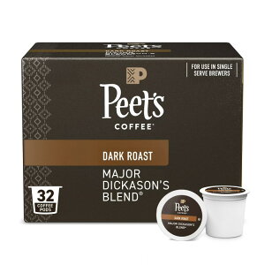 yAJEH}[gizs[cR[q[ W[fBJ\Yuh v~A _[N[Xg VOT[u R[q[|bh 32 Peet's Coffee Major Dickason's Blend Premium Dark Roast Si