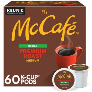 �}�b�N�J�t�F �J�t�F�C�����X �v���~�A�� ������ �R�[�q�[�J�v�Z�� K�J�b�v 60���� McCafe, Decaf Premium Medium Roast K-Cup Coffee Pods, 60 Count �y�����񂹏��i�z
