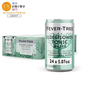 �t�B�[�o�[�c���[ �v���~�A�� �G���_�[�t�����[ �g�j�b�N 150ml 24�ʃp�b�N Fever-Tree Premium Elderflower Tonic 5.07 Fl Oz Cans 24 Pk �y�����񂹏��i�z
