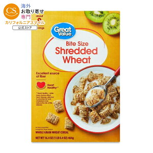 �O���[�g�o�����[ ����T�C�Y �V�����b�h�E�B�[�g ���H�V���A�� 465g Great Value Bite Size Shredded Wheat Breakfast Cereal, 16.4 oz �y�����񂹏��i�z
