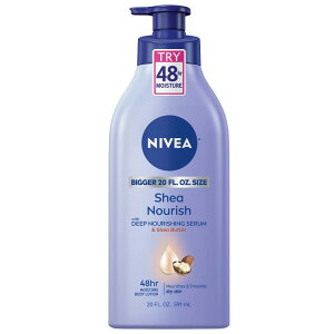yAJEH}[gizjxA VA ibV {fB[V p qA_VAo^[z 591ml NIVEA Shea Nourish Body Lotion for Dry Skin with Hyaluronic Acid and Shea Butter 20 fl oz y