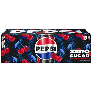 yő1000~OFFN[|zyAJEH}[gizyvVR[ [VK[ Ch`F[ \[_|bv 354ml 12 ʃpbN Pepsi Cola Zero Sugar Wild Cherry Soda Pop, 12 fl oz, 12 Pack Cans y