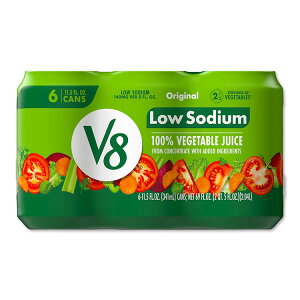 yő1000~OFFN[|zyAJEH}[gizV8 igE IWi 100% ؃W[X 340ml 6  V8 Low Sodium Original 100% Vegetable Juice, 11.5 fl oz Can, 6 Count y񂹏iz