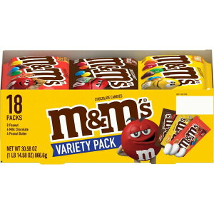 yő1000~OFFN[|zyAJEH}[gizM&M's oGeBpbN tTCY ~N`R[g LfBo[ - 18  M&M's Variety Pack Full Size Milk Chocolate Candy Bars - 18 Ct y