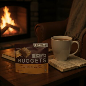 【アメリカウォルマート品】ハーシーズ ナゲット ミルクチョコレート トフィー&アーモンドキャンディ ファミリーパック 約439g Hershey's Nuggets Milk Chocolate, Toffee and Almonds Candy, Family Pack 15.5 oz