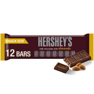 yAJEH}[gizn[V[Y A[h~N`R[g XibNTCY LfB o[ 12g 12  Hershey's Milk Chocolate with Almonds Snack Size Candy, Bars 0.45 oz, 12 Count y