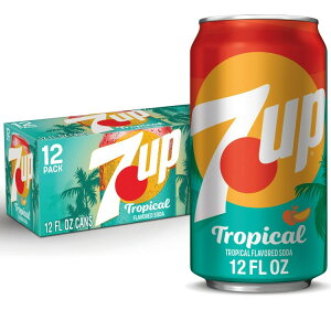 yAJEH}[giz7UP gsJ JtFCt[ C }S[s[` \[_|bv 354ml 12 ʃpbN 7UP Tropical Caffeine Free Lemon Lime Mango Peach Soda Pop, 12 fl oz, 12 Pack Cans y