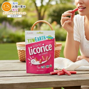 yAJEH}[gizA[X I[KjbN Xgx[RX Oet[ 142g YumEarth Organic Strawberry Licorice, Gluten Free 5 oz Bag y񂹏izy킹Ĕz