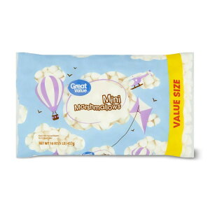 yAJEH}[gPBzO[go[ ~j}V} o[TCY 453g Great Value Mini Marshmallows Value Size, 16 oz y񂹏izy킹Ĕz