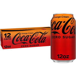 yAJEH}[gizRJER[ [VK[ IWN[ 354ml 12pbN Coca-Cola Zero Sugar Orange Cream Fridge Pack Cans, 12 fl oz, 12 Pack y񂹏izy킹Ĕz