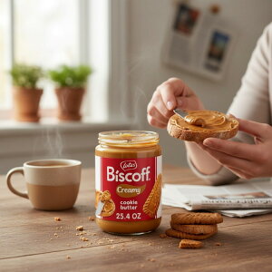yő1000~OFFN[|zyAJEH}[giz[^X rXRt N[~[ NbL[o^[ ibct[ Xvbh 720g Lotus Biscoff Creamy Cookie Butter, Nut-Free Spread, 25.4oz, Value Size y