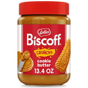 yő1000~OFFN[|zyAJEH}[giz[^X rXRt N` NbL[ o^[ 379g ibct[ Xvbh Lotus Biscoff Crunchy Cookie Butter, 13.4 oz, Nut-Free Spread, One Jar per Pac